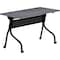Lorell Rectangle Lorell Charcoal Flip Top Training Table, Melamine Top, Charcoal 59489 - alternate 1